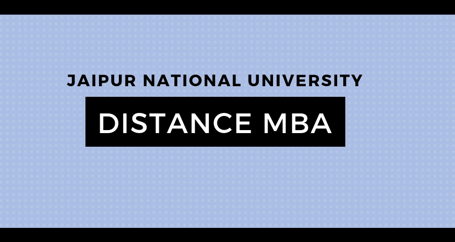 jaipur national university distance education mba