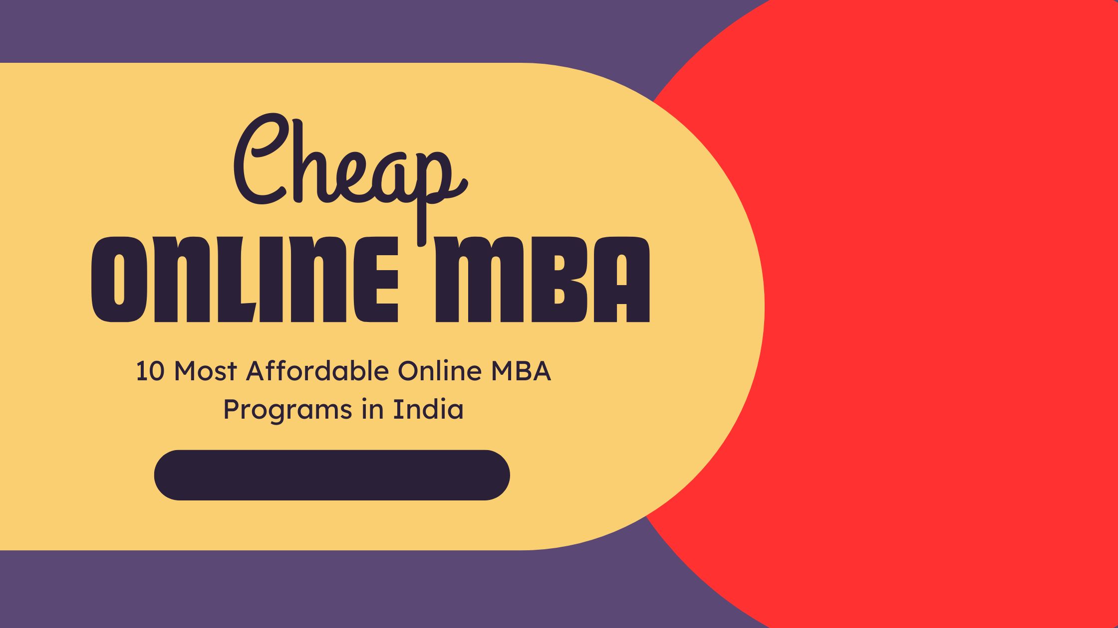 Cheap Online MBA in India